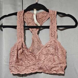 Free People Lace Bralette in Mauve